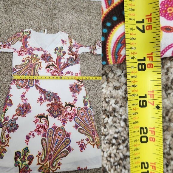 Pinkblush Maternity Dress Ivory Paisley NWT Size Medium - Picture 16 of 16